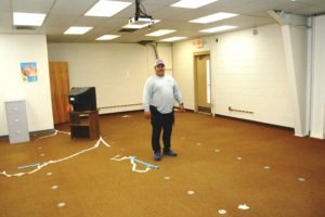 County Construction and Maintenance Director Jimmy Jones stands in the office space that will serve as headquarters for Veterans Services. Jones is a veteran.