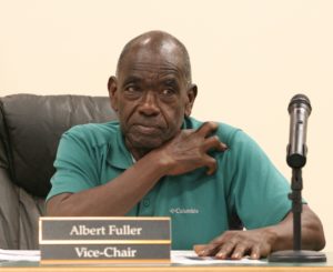 . Williston Planning Commissioner Albert Fuller, Sr., the vice chair, comments on the former WHS property.