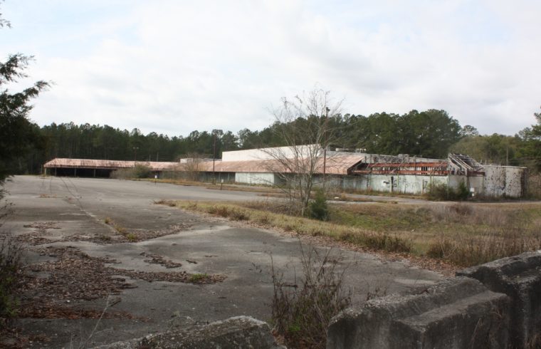 The old Winn Dixie is slowly degrading as it stands vacant along State Road 121 in Williston.