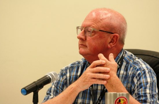 City Manager Scott Lippmann listens as the council discusses his resignation Tuesday night.