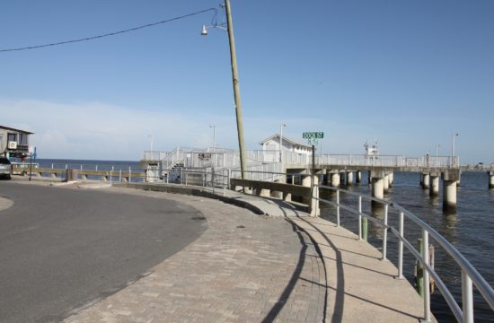 Photo by Linda Cooper: Levy County Commissioners are interested in negotiating with the City of Cedar Key to deed ownership of the county dock to the city. The dock was constructed with federal funding following the destruction of the old dock in a hurricane.