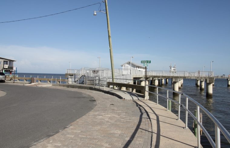 Photo by Linda Cooper: Levy County Commissioners are interested in negotiating with the City of Cedar Key to deed ownership of the county dock to the city. The dock was constructed with federal funding following the destruction of the old dock in a hurricane.