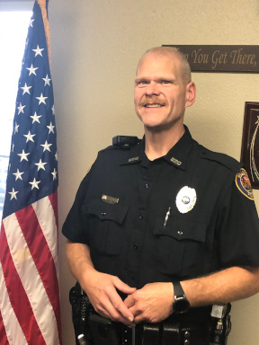 Scott "Owen" Confessor has been hired as a patrol officer for the Williston Police Department. Photo by Police Chief Dennis Strow