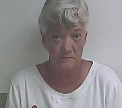 Former Levy County Landfill employee Wanda Sheffield is being held on a felony grand theft charge.