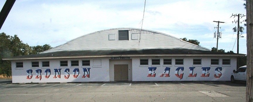 The old Bronson High School gymnasium named for H.A. White stands at the back of what was once the high school and elementary school campus. The founders of Bronson Youth Sports, Inc. say the county told them the facility wasn't available for kids basketball. It would be used to store tractors.