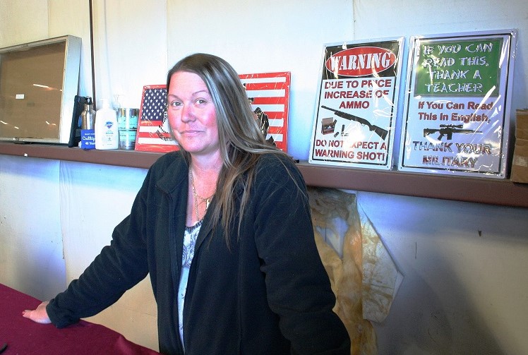 Dotty Hoisington, one of the two female business partners who put on the show, said fears of potential gun legislation in Washington is raising gun show attendance.