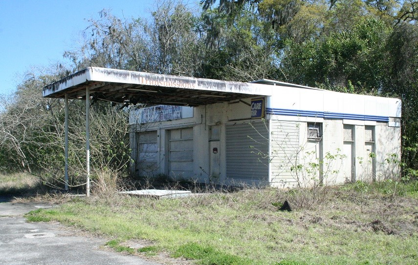 Williston is assessing its projected costs associated with cleanup of this abandoned gas station before going forward with foreclosure.