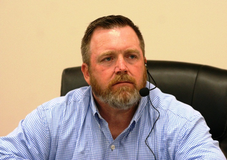 File photo by Terry Witt: In his parting remarks, Williston Council President Justin Head encouraged residents to remain involved in city government, active in the community and maintain the positive power he sees happening in the community.