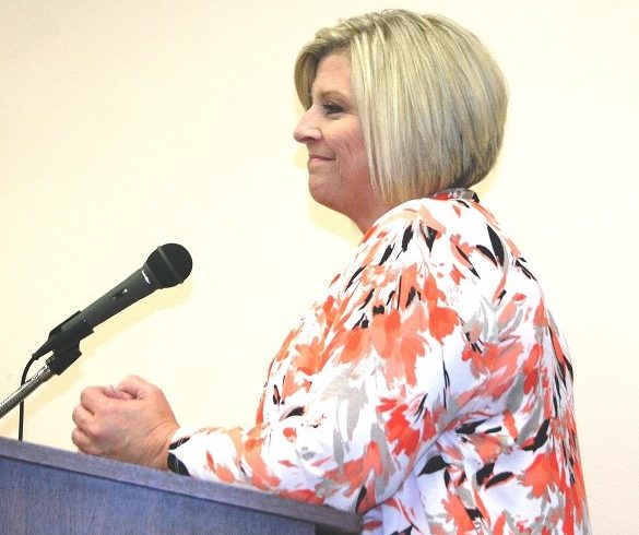 Interim City Manager Laura Cain was hired as city manager on a unanimous city commission vote Monday.