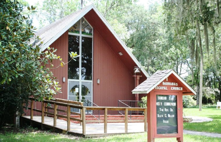 St. Barnabas Episcopal Church is within 300 feet of the former Pesso's Pawn Shop. The location of the church prevented the pawn shop property from being used for alcohol sales. Thompson Hall, which is part of the church property, is directly behind the Quick Care Clinic on Noble Ave.