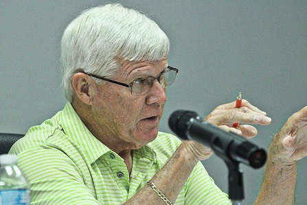 City Commissioner Norm Fugate may get his wish to tear down the abandoned clock tower on the Chiefland City Hall front lawn and replace it with a Chiefland City Hall sign.