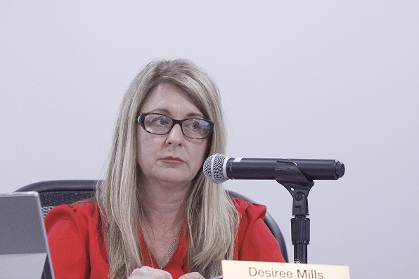 First-term County Commissioner Desiree Mills was chosen by the board to be vice chairwoman.