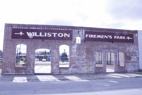 This is Fireman's Park as seen from the street.