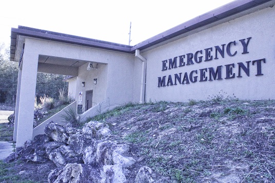 The Levy County Emergency Management Building, constructed in 1998, was large enough to accommodate activities surrounding big storms in that era