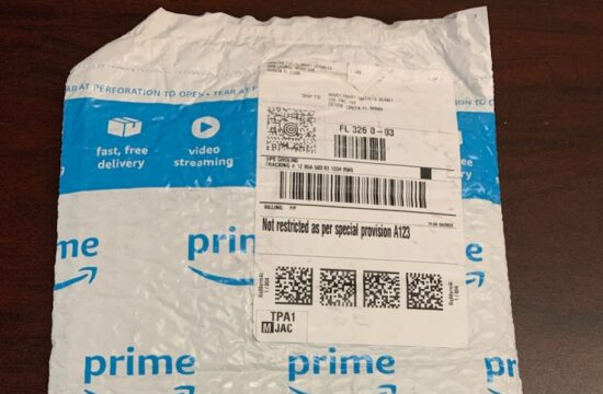 This package arrived at Otter Creek Town Hall Monday without a return address from the sender. It was anonymous. The package was sent to "Mary Mary Math is Scary" and listed the Town Hall address.