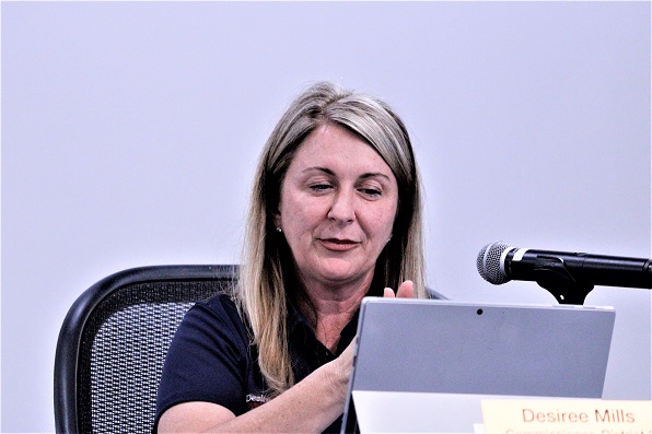 County Commissioner Desiree Mills found support for her demand to move forward with action on composting.