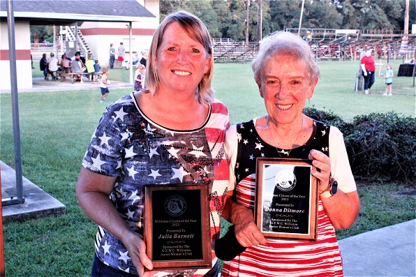 The Williston Jr. Woman's Club named Julie Barnett and Donna Ditmore as its two Citizens of the Year.