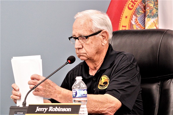 City Councilman Jerry Robinson gently lowered the hammer on the idea of selling alcohol in city parks by saying the city wasn't interested in the making an exception to the city's prohibition on such activities.