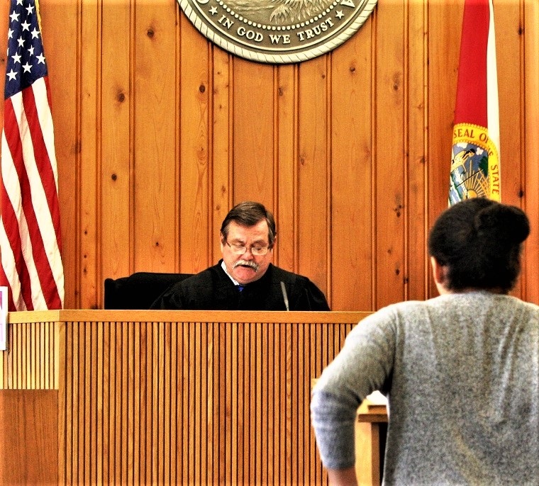 County Judge James Browning presides over a court proceeding. (file photo)