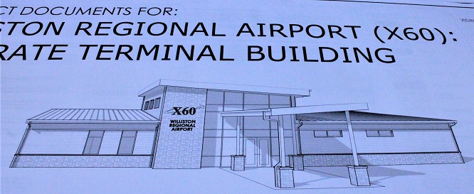 This is what the new terminal building will look like when it's finished.