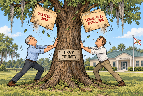 Well, Well, Well – Look What Fell Out of the Trees: After Years of Neglect, Landfill and EMS Fees Suddenly Matter